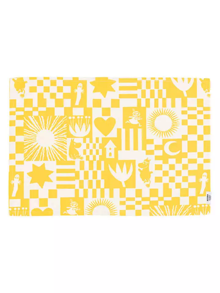 Moomin Podkładka stołowa "Party" w kolorze żółtym - 48 x 67 cm rozmiar: onesize