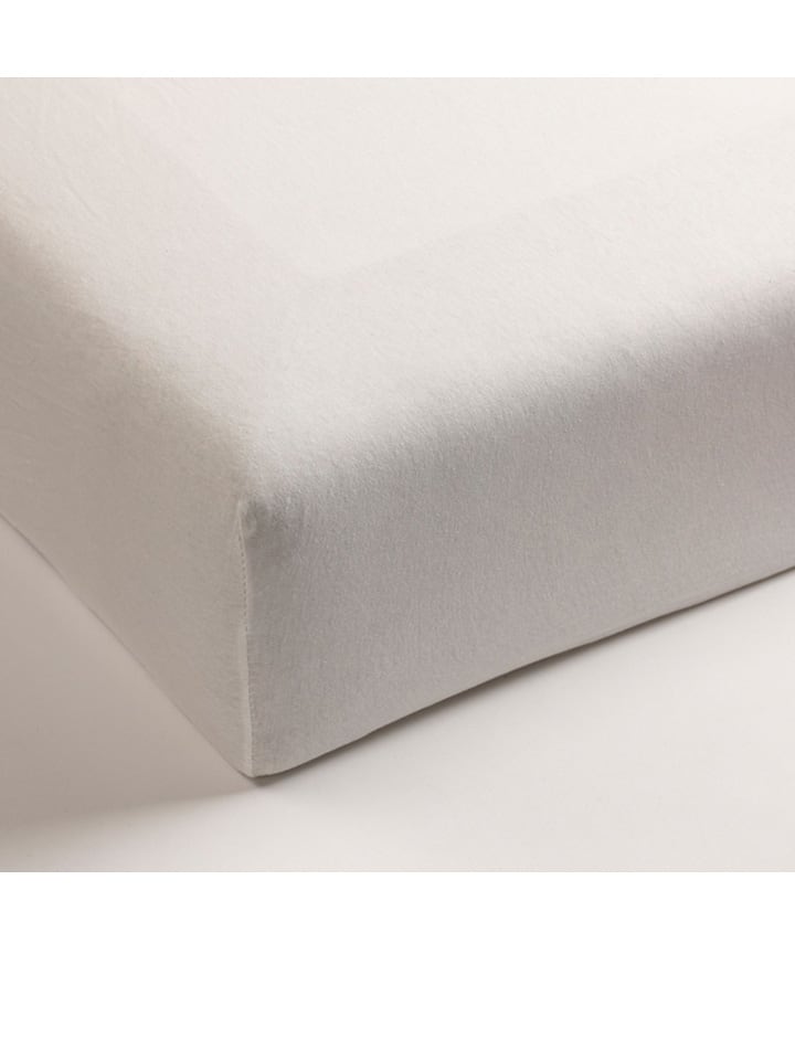 Beddinghouse Dżersejowe prześcieradło w kolorze kremowym na gumce rozmiar: 70/80x200/220 cm