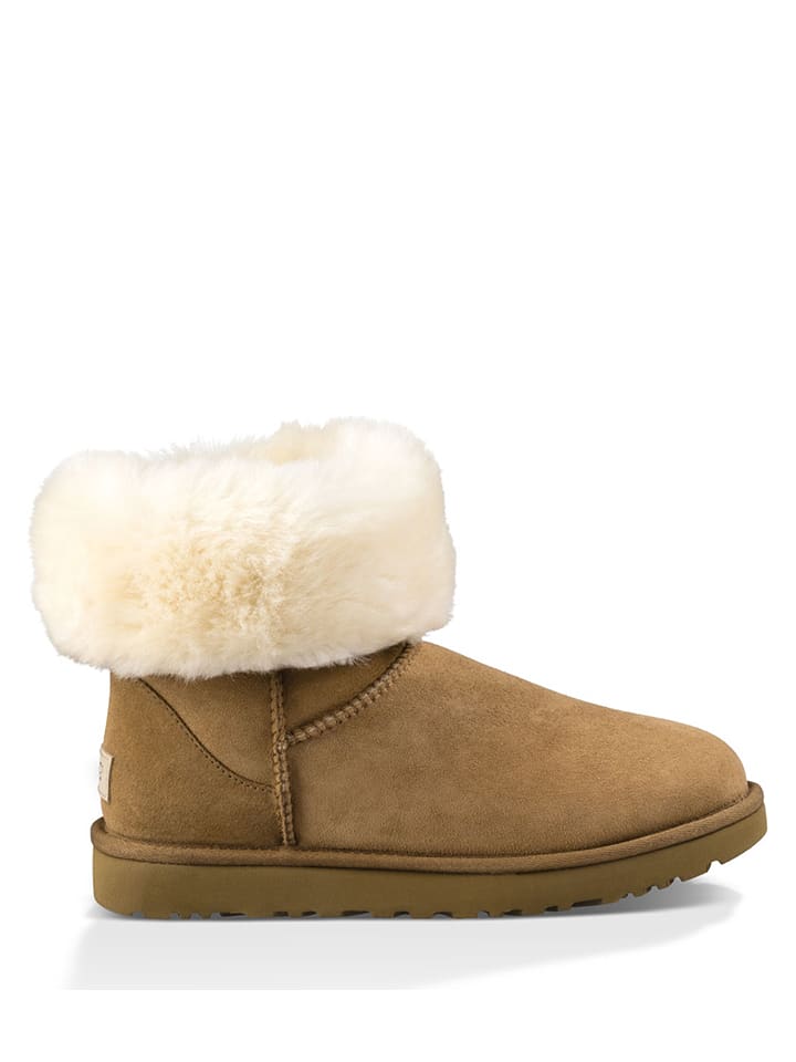 UGG Skórzane botki "Classic Short" w kolorze jasnobrązowym rozmiar: 39