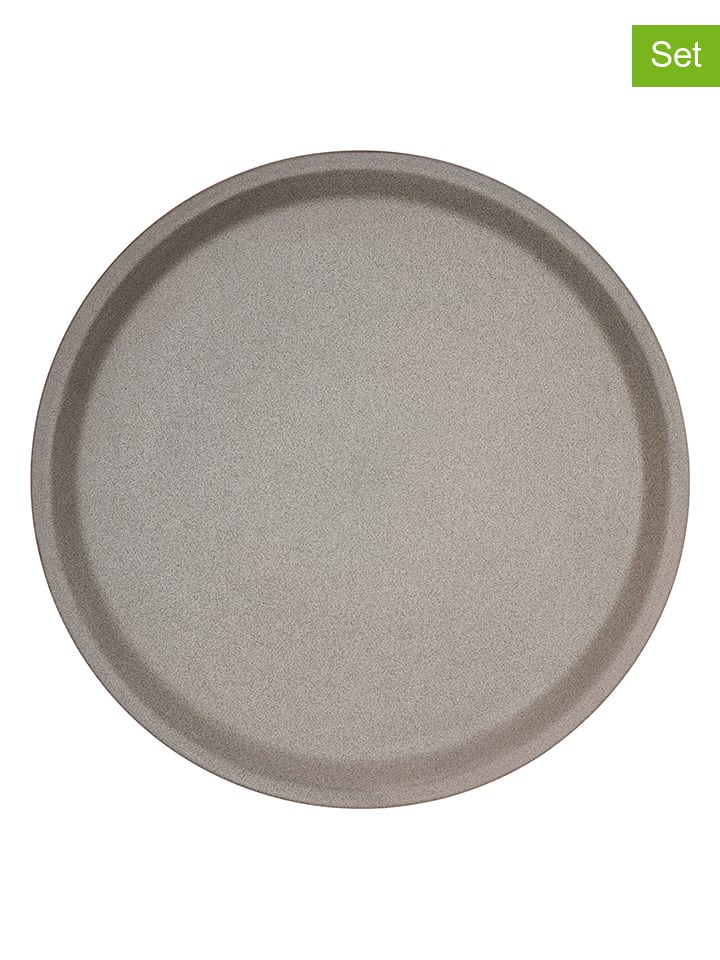 OYOY Talerze obiadowe (2 szt.) "Yuka" w kolorze szarym - Ø 27 cm rozmiar: onesize