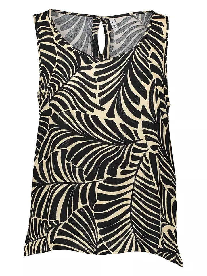 ONLY Top w kolorze beżowo-czarnym rozmiar: 42