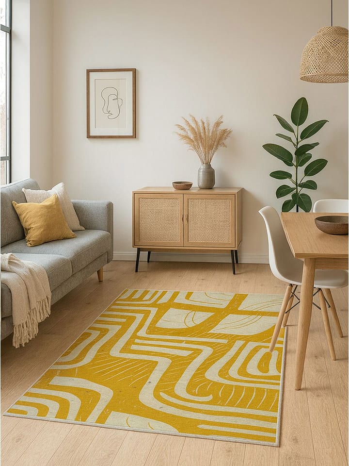 Mioli Dywan w kolorze żółtym rozmiar: 80x150 cm