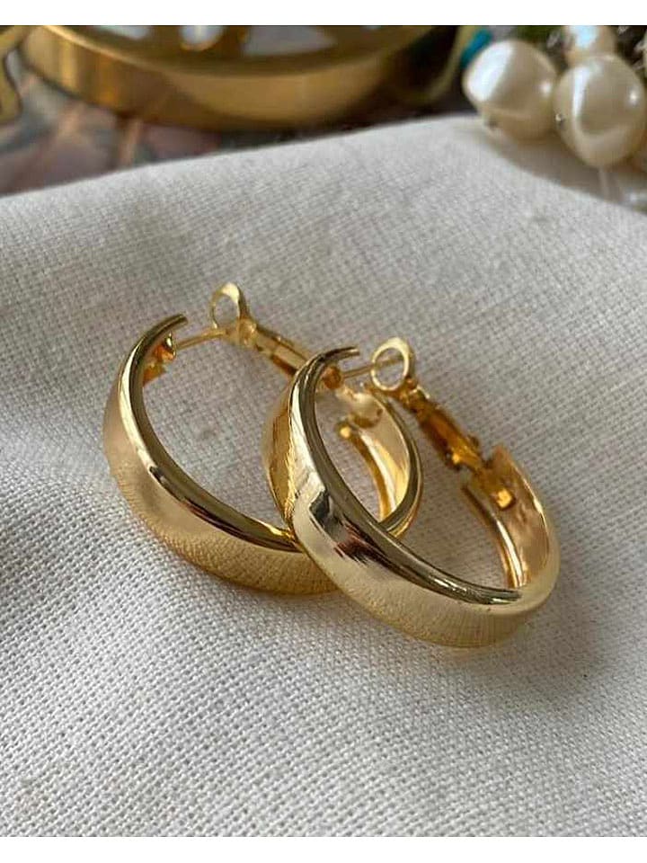 Luseera Pozłacane kolczyki-kreole rozmiar: onesize