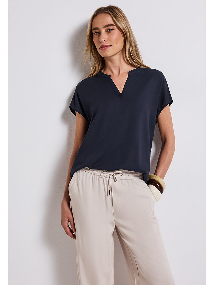 Street One Bluzka w kolorze granatowym rozmiar: 38