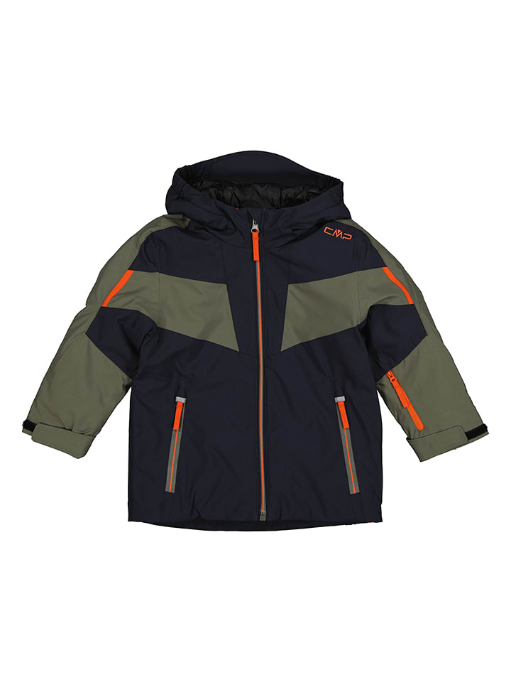 CMP Kurtka outdoorowa w kolorze czarno-oliwkowym rozmiar: 152