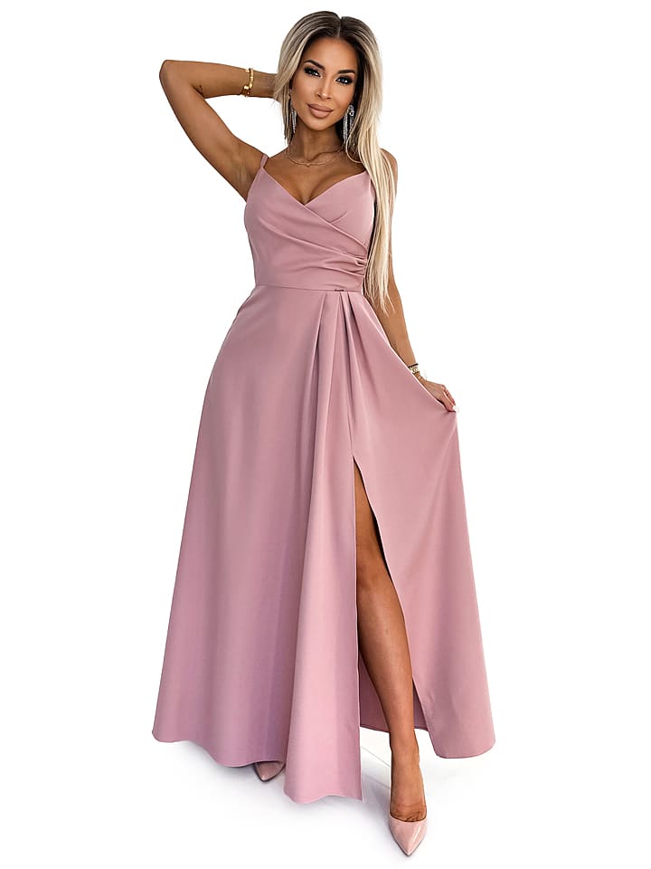 numoco Sukienka w kolorze jasnoróżowym rozmiar: M