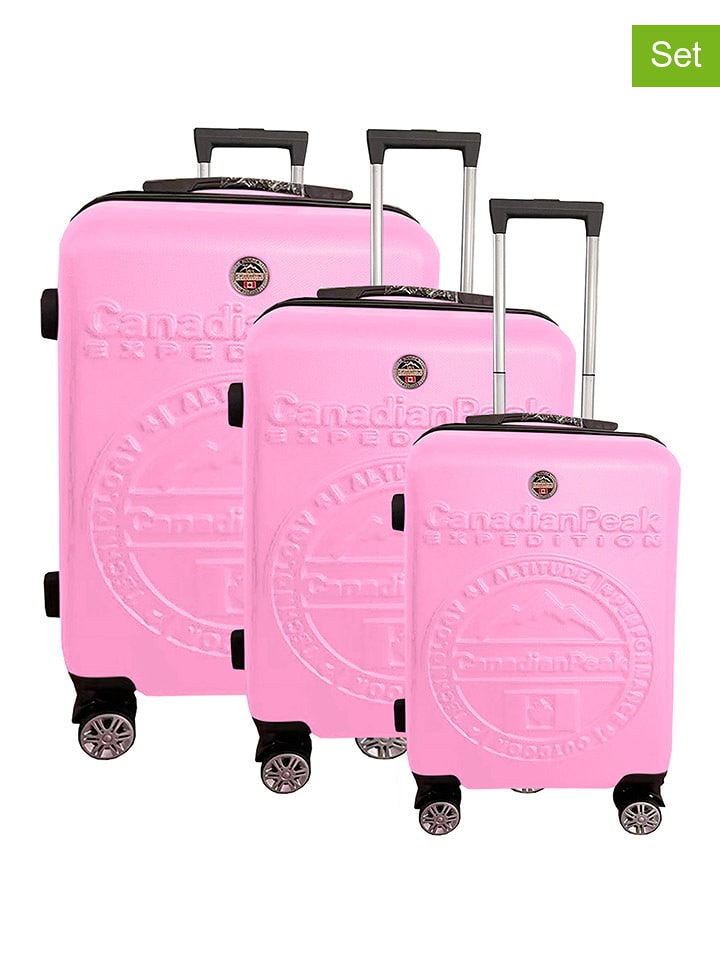 Canadian Peak 3-częściowy zestaw "Stanisleak" w kolorze jasnoróżowym rozmiar: onesize