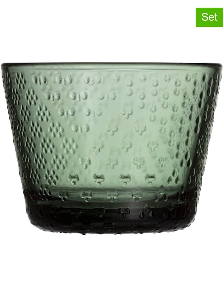 iittala Szklanki (2 szt.) "Tundra" w kolorze zielonym - 160 ml rozmiar: onesize