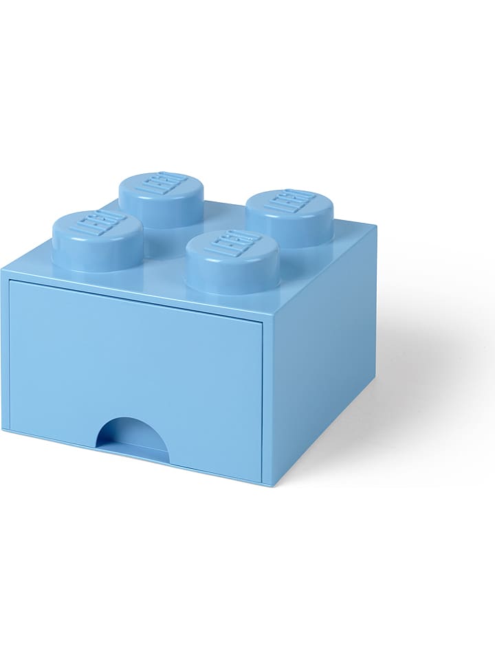 LEGO Pojemnik "Brick 4" w kolorze niebieskim z szufladami - 25 x 18 x 25 cm rozmiar: onesize