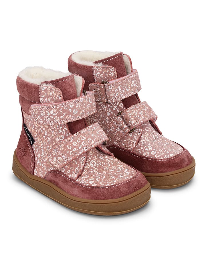 Bundgaard Skórzane botki "Basil Strap Mini II TEX" w kolorze jasnoróżowym rozmiar: 21