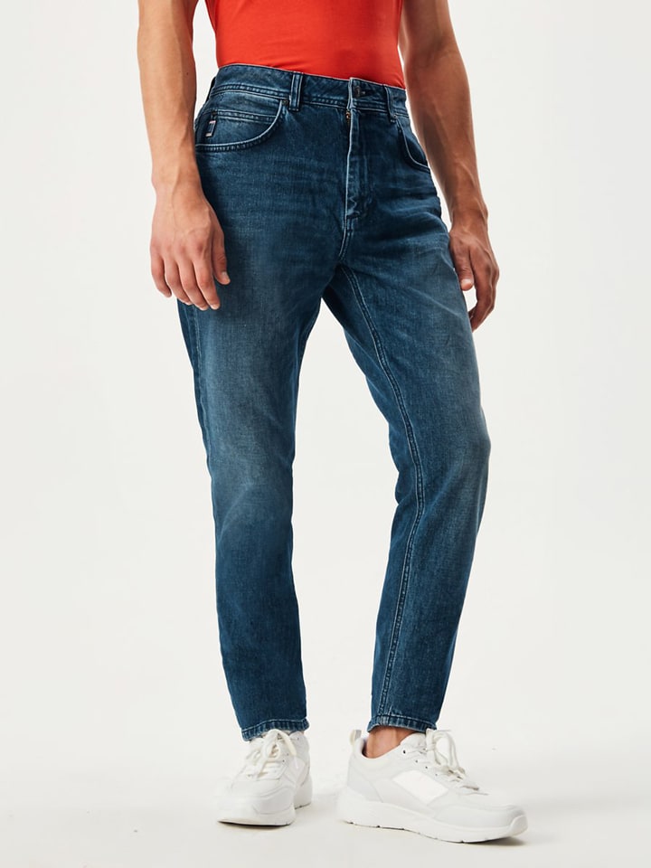LTB Dżinsy "Henry X" - Skinny tapered fit - w kolorze niebieskim rozmiar: W30/L34