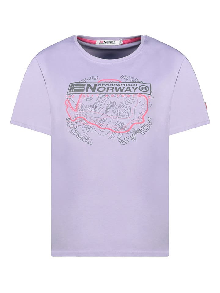 Geographical Norway Koszulka w kolorze fioletowym rozmiar: S