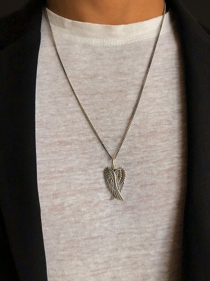 Uomo Srebrna zawieszka rozmiar: onesize