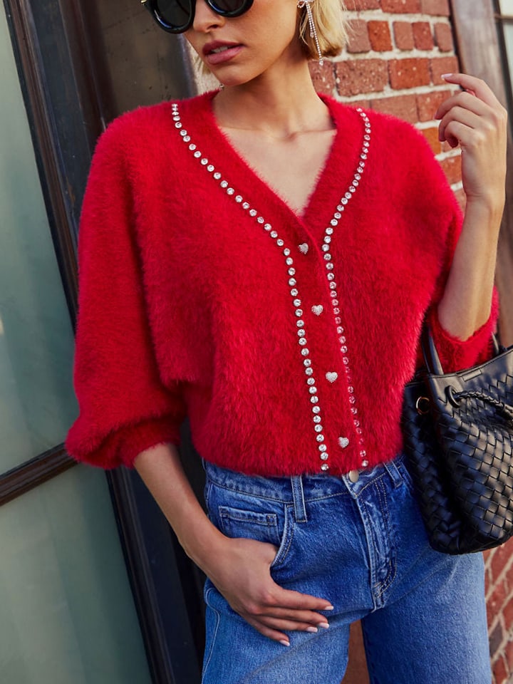 LA Angels Kardigan w kolorze czerwonym rozmiar: S