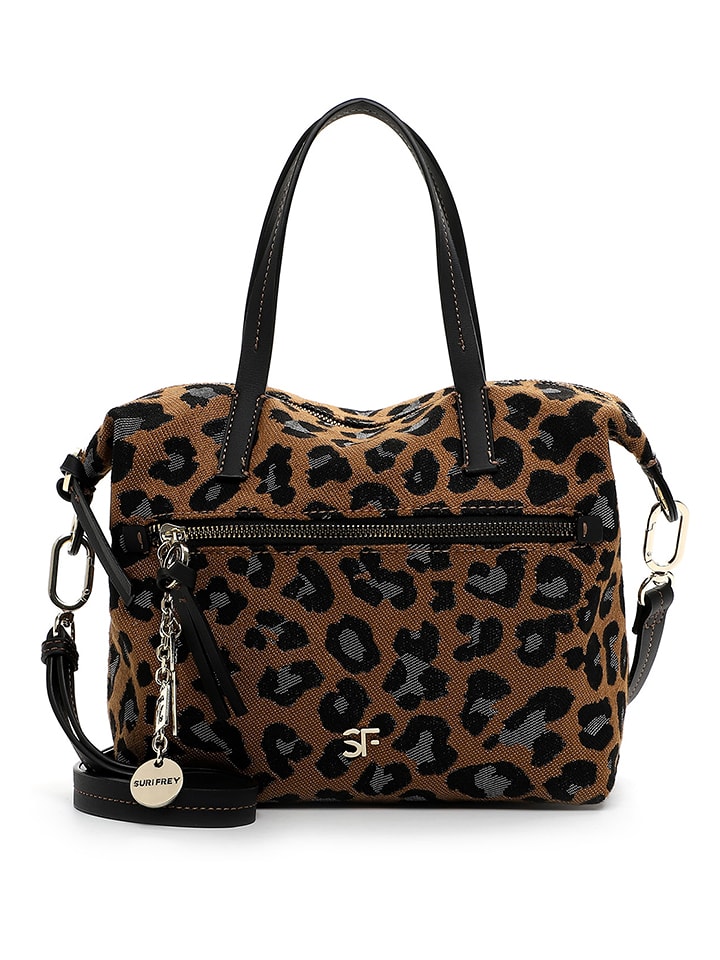 SURI FREY Torebka "Tammy" w kolorze jasnobrązowo-czarnym - 33 x 23 x 13 cm rozmiar: onesize