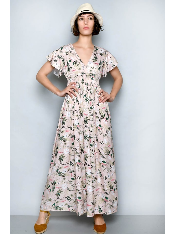 H.H.G. Sukienka w kolorze beżowo-zielonym rozmiar: M