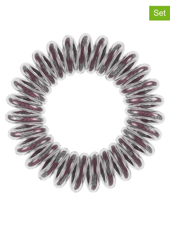 Invisibobble Gumki spiralne (12 szt.) "Power" w kolorze czarno-jasnoróżowo-niebieskim rozmiar: onesize