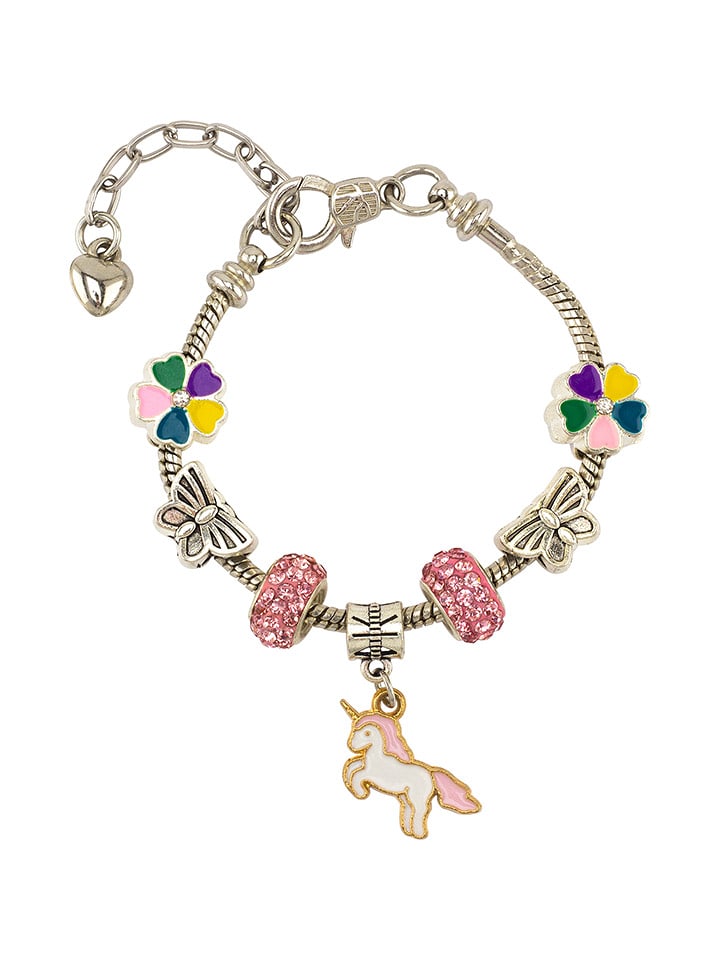 Ulysse Bransoletka "Unicorn" w kolorze srebrno-jasnoróżowym rozmiar: onesize