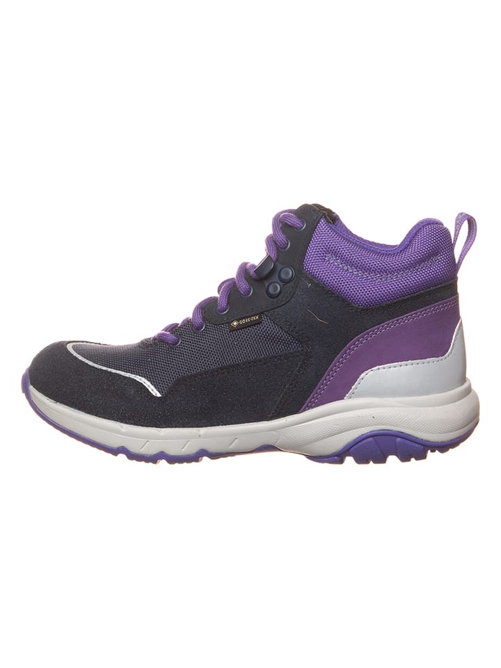 Clarks Skórzane botki w kolorze fioletowo-czarnym rozmiar: 28