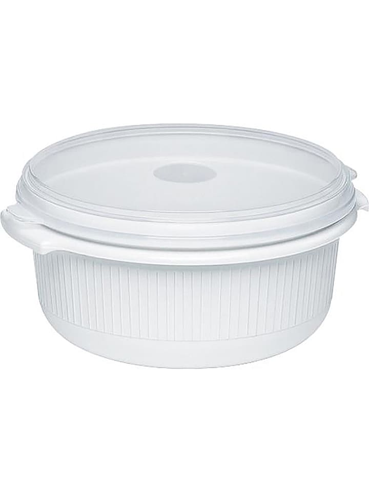 Emsa Pojemnik "Micro Family" w kolorze białym do kuchenki mikrofalowej - 1,5 l rozmiar: onesize