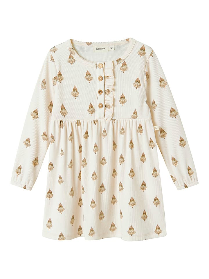 Lil Atelier Sukienka w kolorze kremowym rozmiar: 104