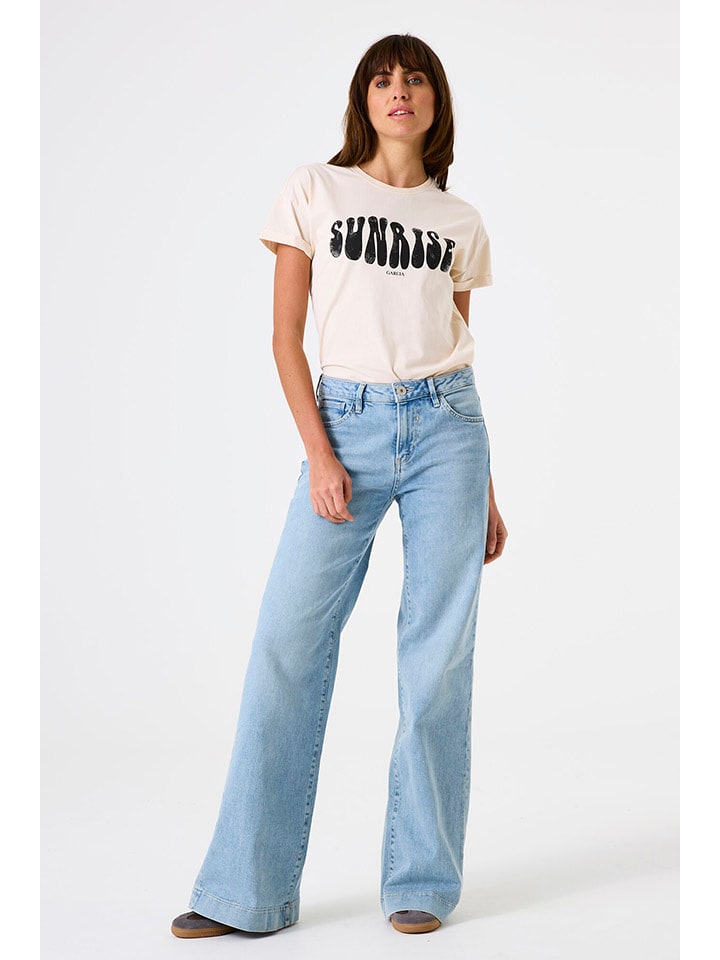 Garcia Koszulka w kolorze kremowym rozmiar: XL