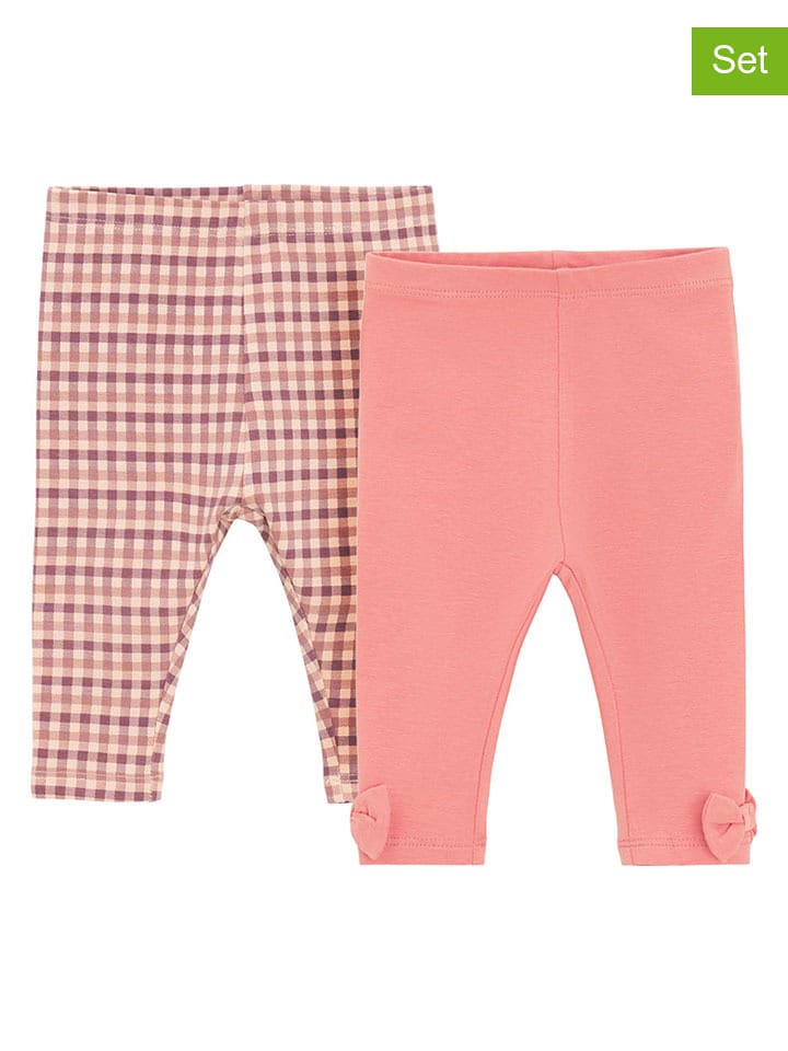 COOL CLUB Legginsy (2 pary) w kolorze jasnoróżowym rozmiar: 98