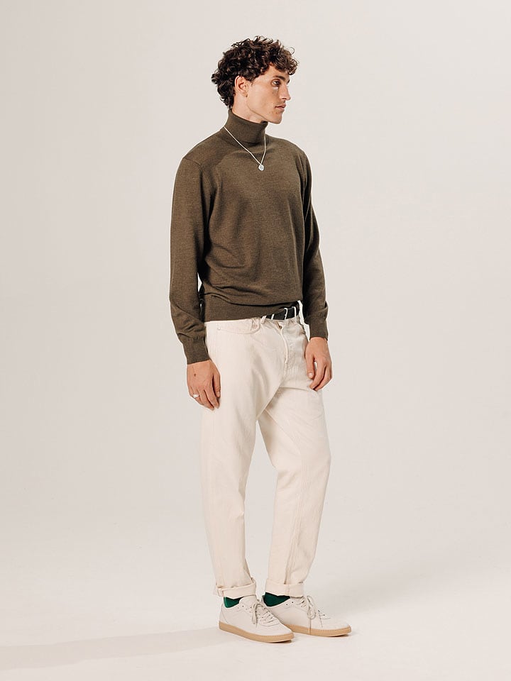 Rodier Wełniany sweter w kolorze brązowym rozmiar: S