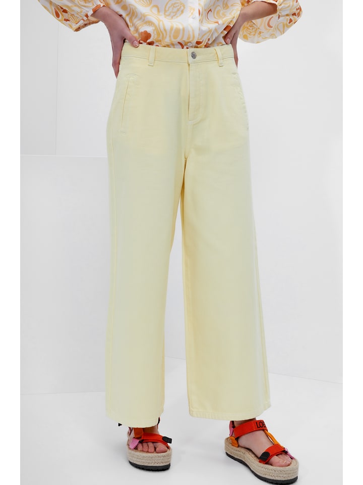 Josephine & Co Spodnie "Gydo" w kolorze żółtym rozmiar: 44