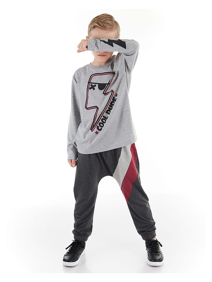 Denokids 2-częściowy zestaw "Thunder" w kolorze szaro-antracytowym rozmiar: 104