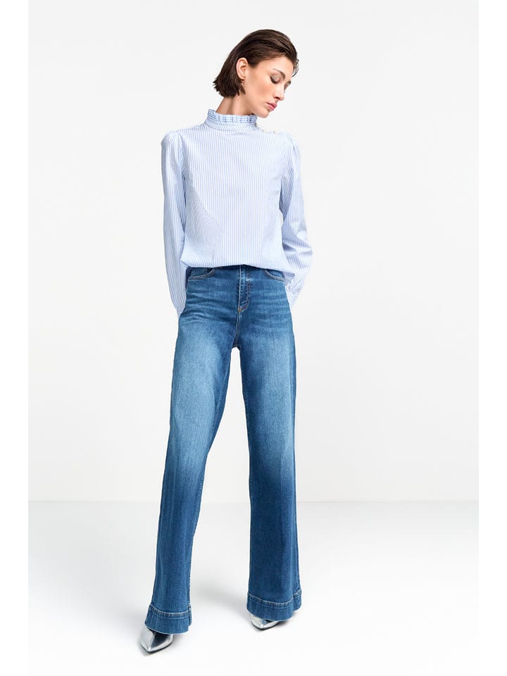 Rich & Royal Bluzka w kolorze błękitno-białym rozmiar: 34