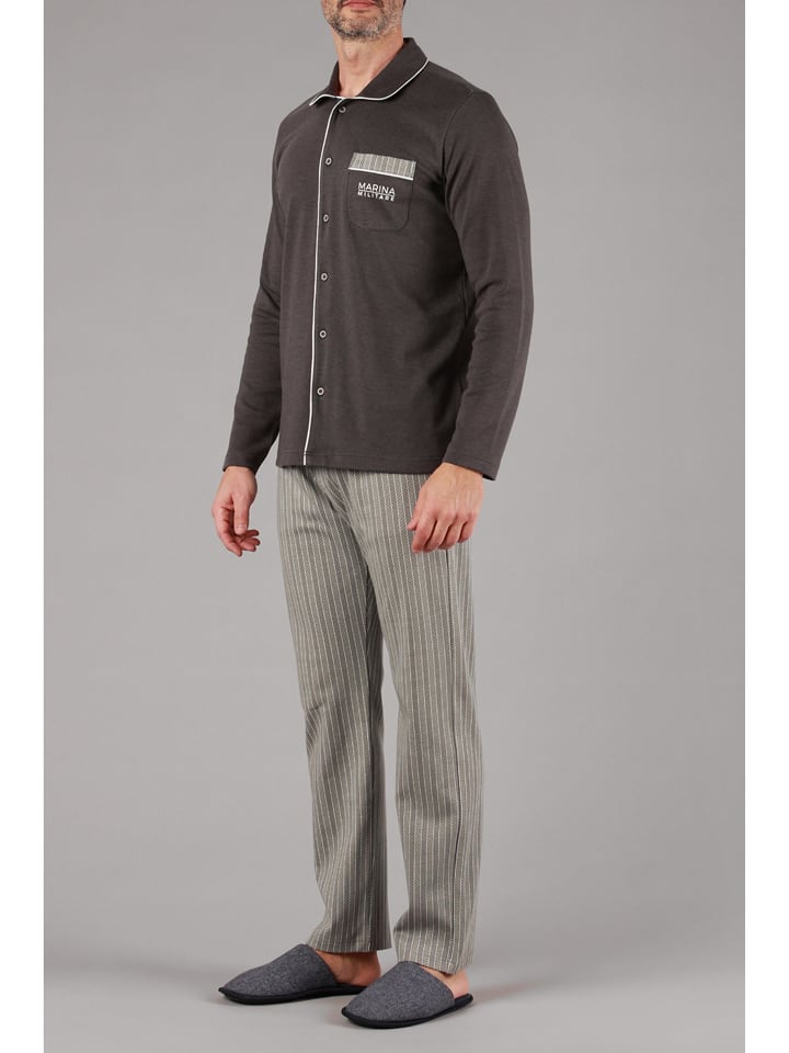 maryplaid Piżama w kolorze brązowym rozmiar: M