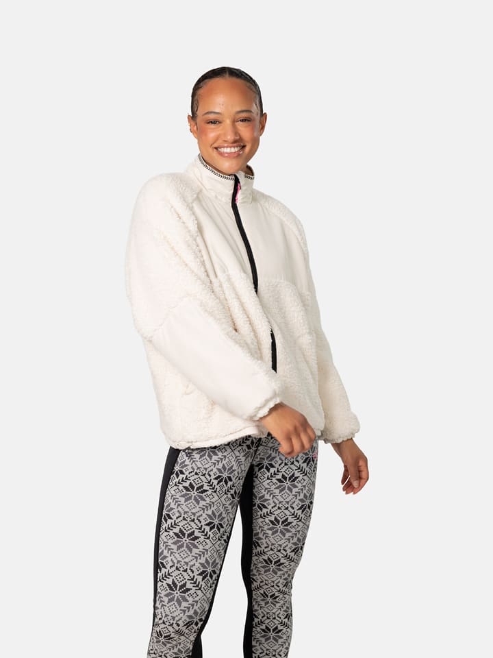 KARI TRAA Kurtka polarowa "Olivia" w kolorze białym rozmiar: M