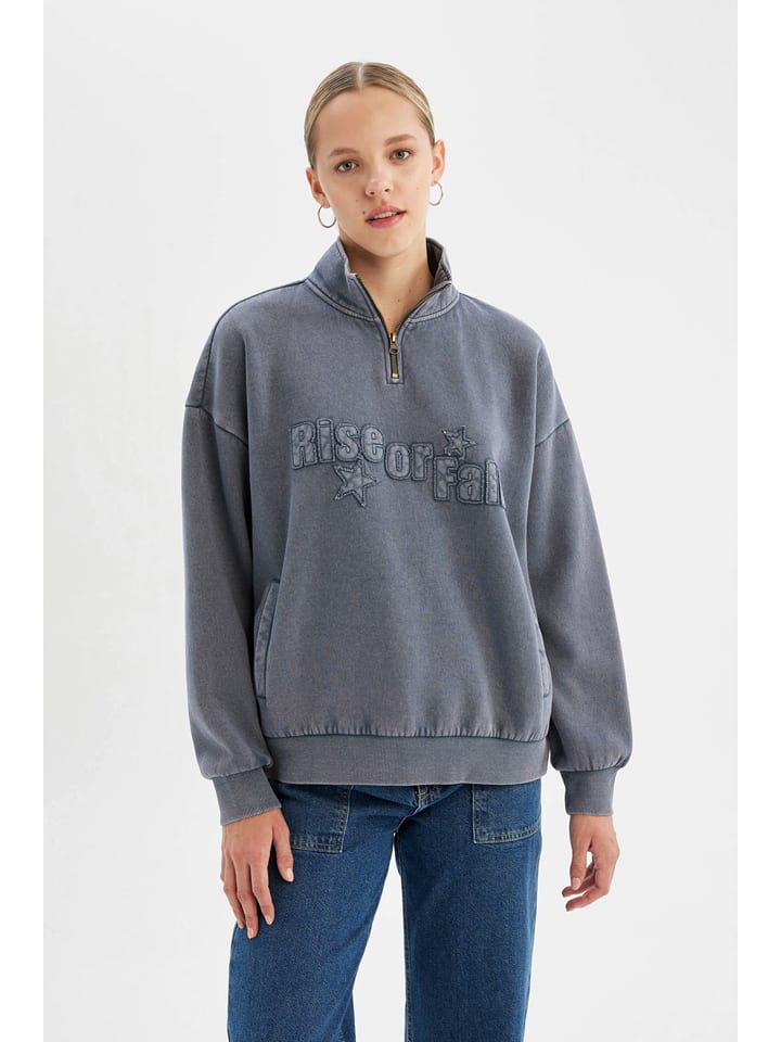 DeFacto Bluza w kolorze szarym rozmiar: M