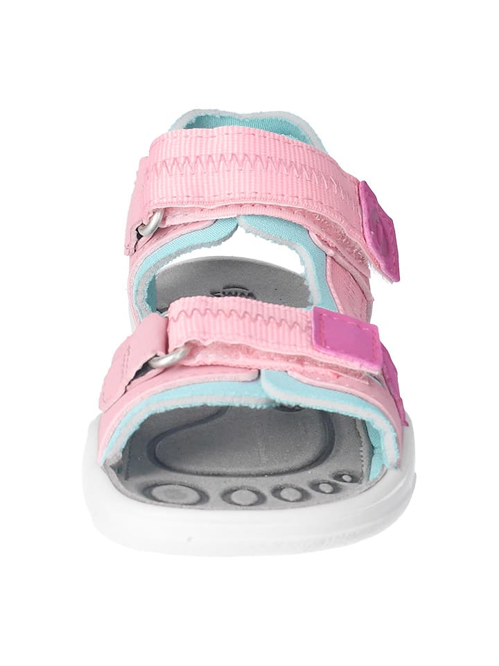 Ricosta Buty "Biggi" w kolorze jasnoróżowo-turkusowym do chodzenia na boso rozmiar: 31