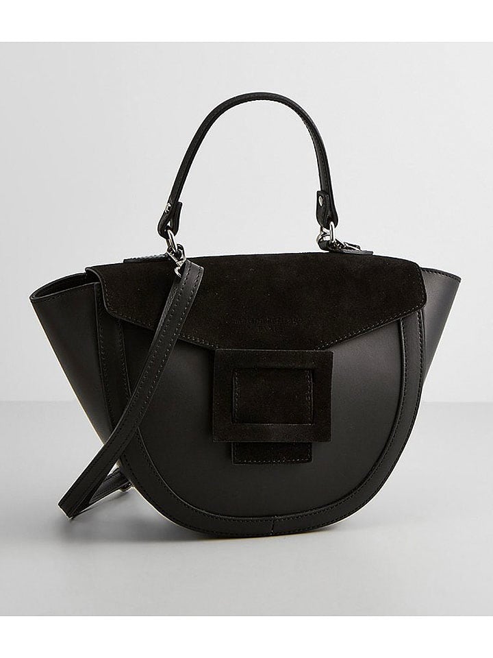 maison héritage PARIS Skórzana torebka "Votti" w kolorze czarnym - 28 x 21 x 9 cm rozmiar: onesize