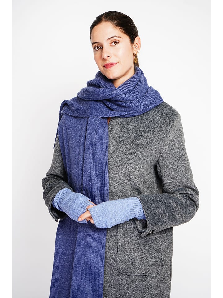 William de Faye Szal w kolorze niebieskim rozmiar: onesize