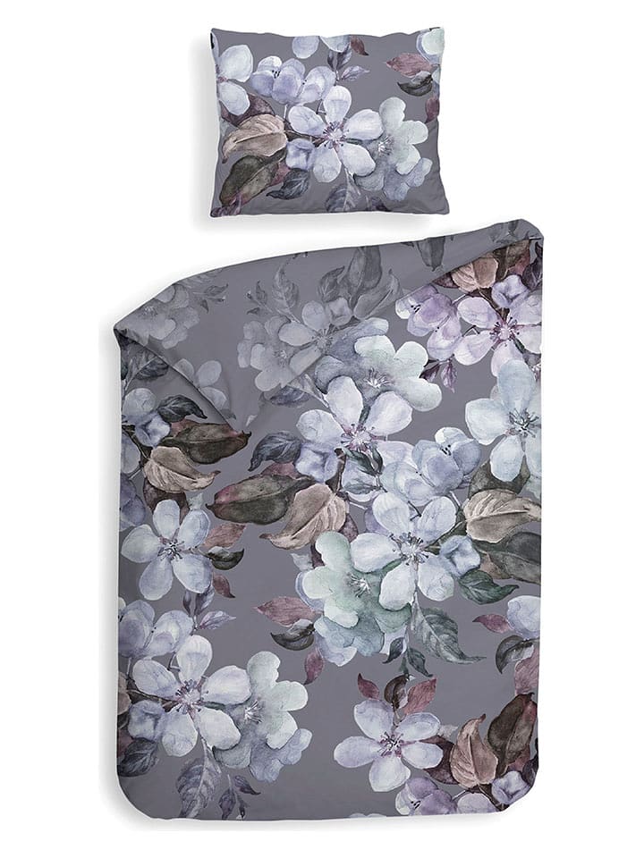 HNL Komplet pościeli twillowej "Dragan" w kolorze fioletowym rozmiar: 140x220 cm