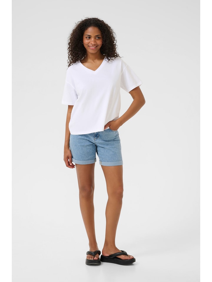 Kaffe Koszulka w kolorze białym rozmiar: L