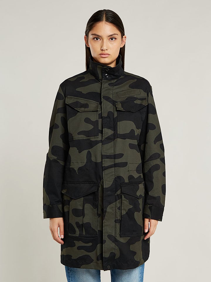 G-Star Kurtka koszulowa w kolorze czarno-oliwkowym rozmiar: XXS