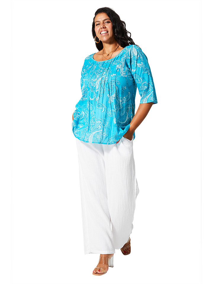 Aller Simplement Bluzka w kolorze turkusowym rozmiar: 42/44