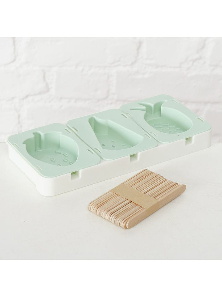 Boltze Forma "Frutta" w kolorze turkusowo-beżowym do kostek lodu - 10 x 22 x 2,2 cm rozmiar: onesize