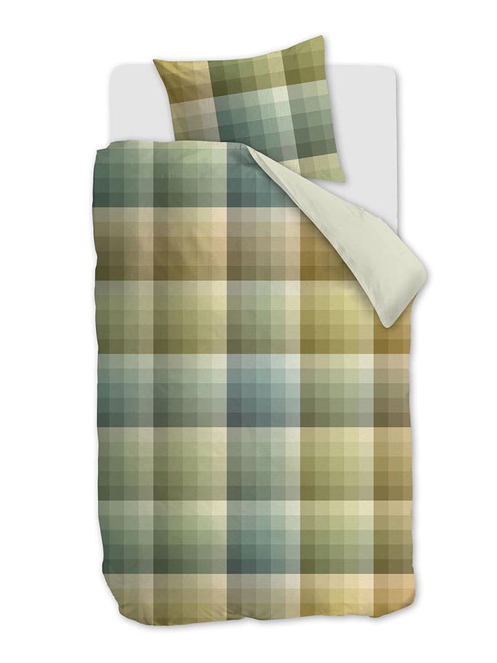 Beddinghouse Komplet pościeli "Dorian" w kolorze khaki rozmiar: 200x200/220 cm