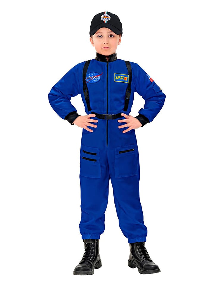 Carnival Party Kombinezon kostiumowy "Astronaut" w kolorze niebieskim rozmiar: 164