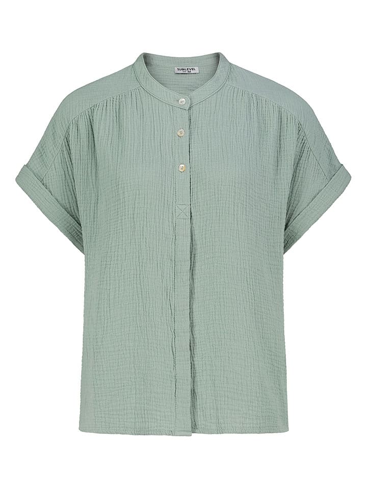 Sublevel Bluzka w kolorze zielonym rozmiar: M/L