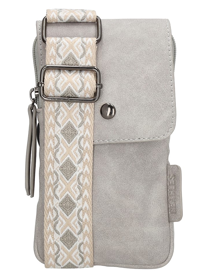 Beagles Torebka w kolorze jasnoszarym na telefon - 11 x 20 x 2 cm rozmiar: onesize