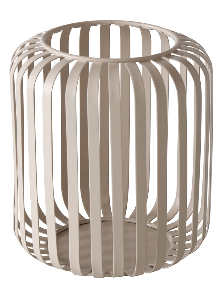 Boltze Świecznik "Viki" w kolorze beżowym - wys. 15 x Ø 13 cm rozmiar: onesize