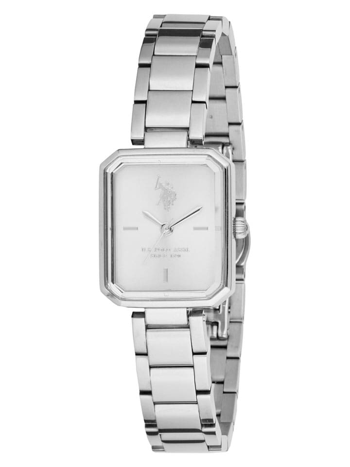 U.S. Polo Assn. Zegarek kwarcowy w kolorze srebrno-białym rozmiar: onesize