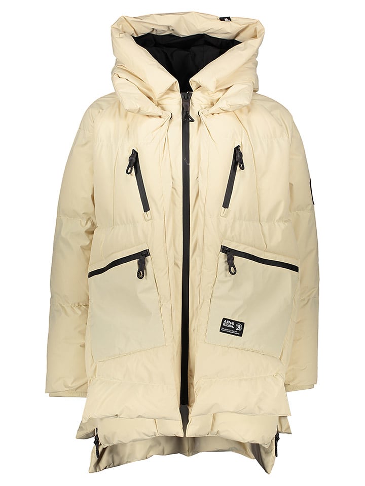 alife and kickin Płaszcz zimowy "Rachel" w kolorze kremowym rozmiar: L