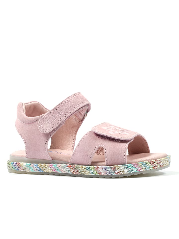 Richter Shoes Skórzane sandały w kolorze jasnoróżowym rozmiar: 28